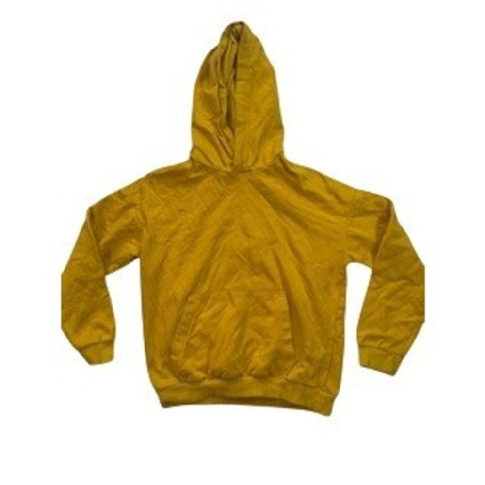 H&M Boys Mustard Yellow Pullover Hoodie Fleece Lined Size US 12/14